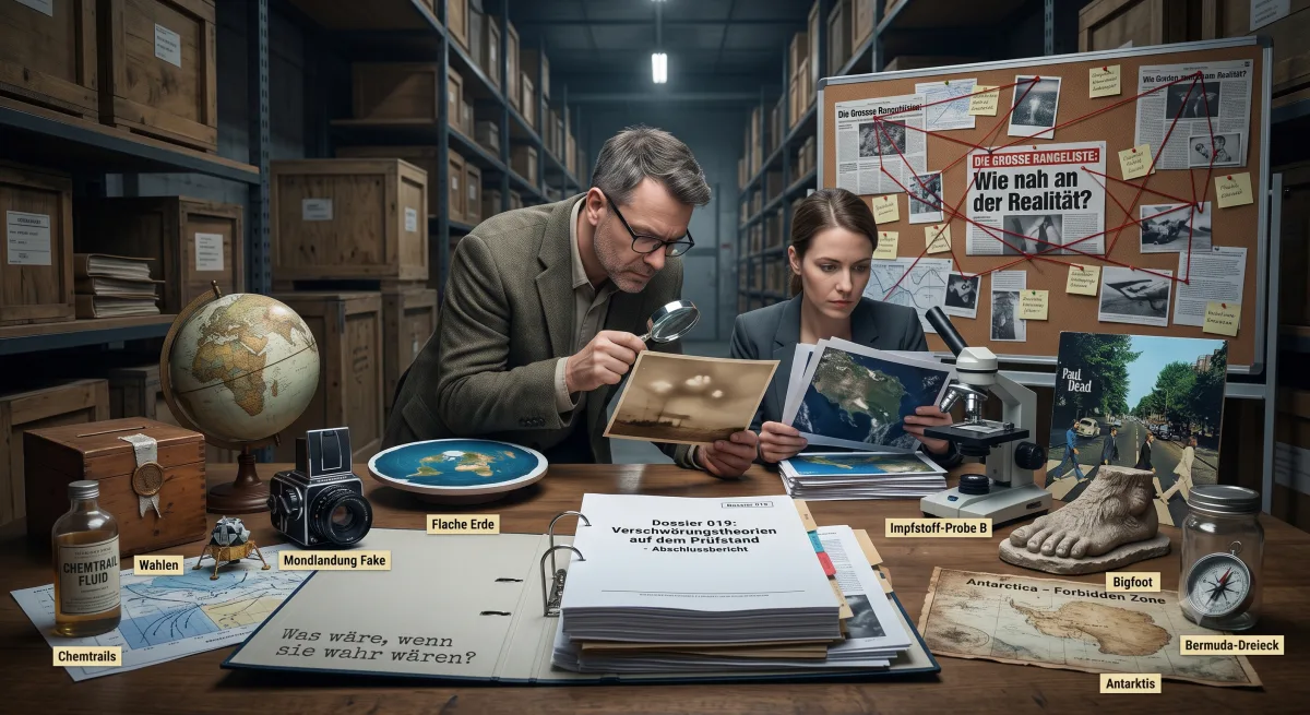 19 Verschwörungstheorien, sortiert nach Nähe zur Realität