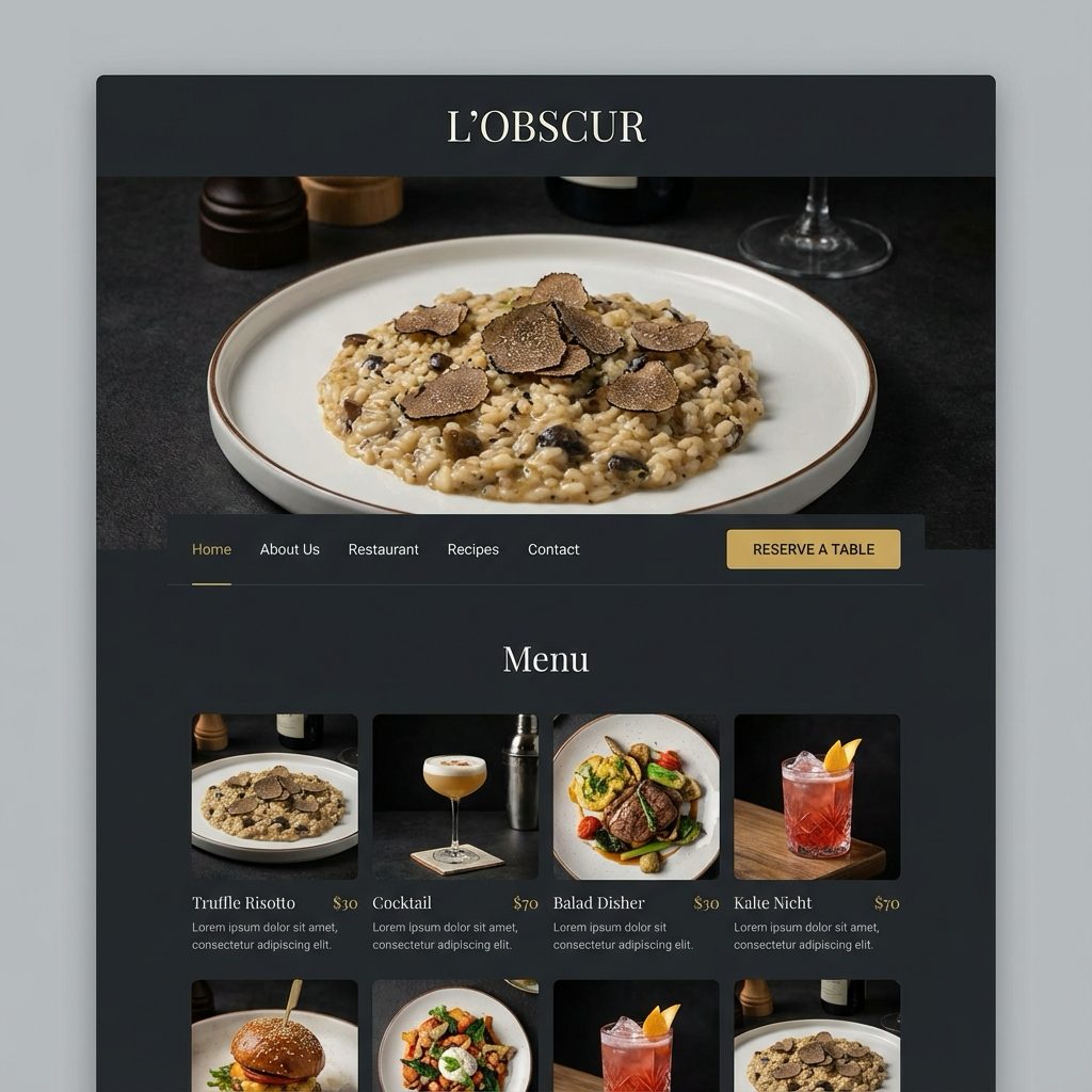 Restaurant Website